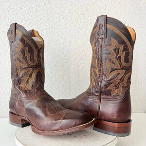 NEW Rod Patrick Mens Cowboy Boots 14.5A Perro Loco Brown Western Square Toe